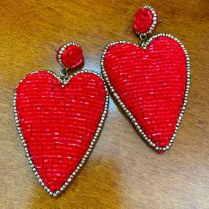 Beaded Heart ❤️ Earrings